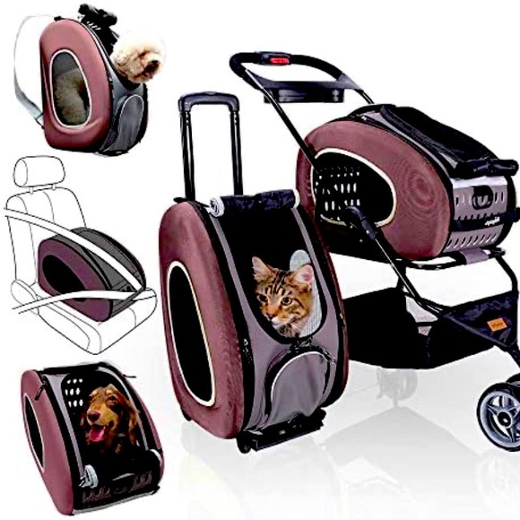 Ibiyaya 5 in 1 Pet Carrier w/BackPack Pet Carrier Stroller - Picture 5 of 5
